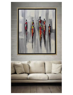 Pintura Siluetas técnica acrílico Lune Art Gallery Abstractos