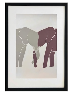 Pintura Elephant Love técnica acrílico Lune Art Gallery Elefantes
