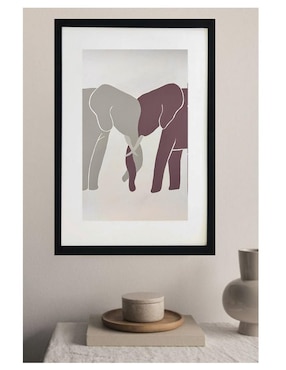 Pintura Elephant Love técnica acrílico Lune Art Gallery Elefantes