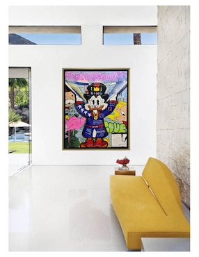 Pintura World Is Yours técnica acrílico Lune Art Gallery Mc Pato
