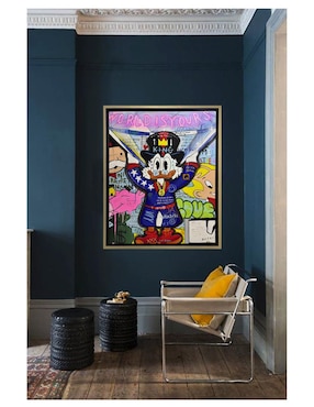 Pintura World Is Yours técnica acrílico Lune Art Gallery Mc Pato