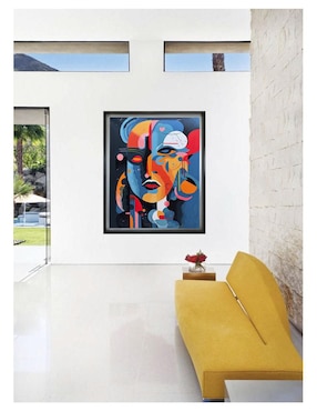 Pintura Regresion técnica acrílico Lune Art Gallery Caras