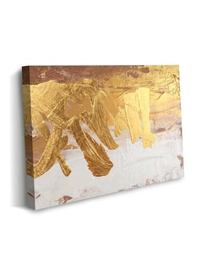 Cuadro decorativo Canvas Art Pinceladas ilustrativas crudas con barniz a registro