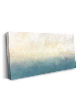 Cuadro decorativo Canvas Art Paisaje marino con cielo y nubes con barniz a registro