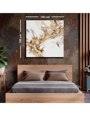 Cuadro decorativo Canvas Art Resumen de alcohol con barniz a registro