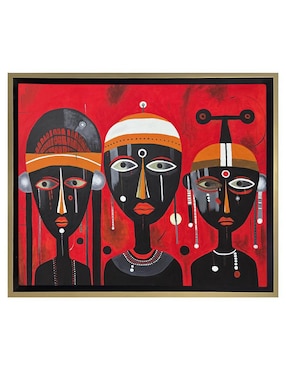 Pintura Guardianes del Espíritu Tribal técnica acrílico Lune Art Gallery Tribal