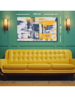 Cuadro decorativo Canvas Art Trazos de eclosión vectorial artística con barniz a registro