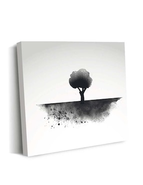 Cuadro decorativo Canvas Art Tinta natural de un árbol con barniz a registro