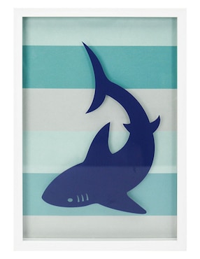 Set litografías Haus Shark Bleu técnica mixta