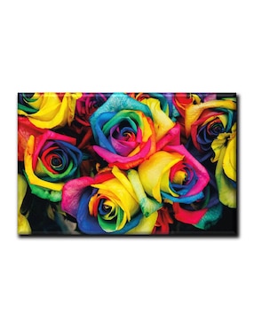 Cuadro decorativo Industria Grafica Ciento 23 Pixtreats rosas de colores