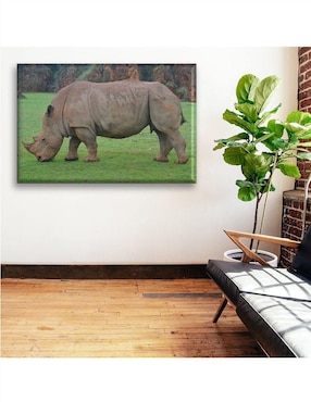 Cuadro decorativo Industria Grafica Ciento 23 Rinoceronte