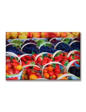 Cuadro decorativo Industria Grafica Ciento 23 Canastas de frutas