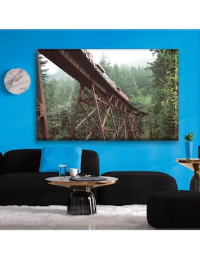Cuadro decorativo Industria Grafica Ciento 23 Tren en el bosque