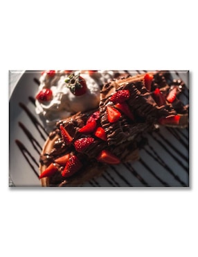 Cuadro decorativo Industria Grafica Ciento 23 waffles con chocolate