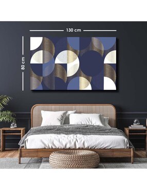 Cuadro decorativo Canvas Art Abstracto geométrico de lujo con barniz a registro