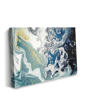 Cuadro decorativo Canvas Art simulación de espacio marmoleado con barniz a registro