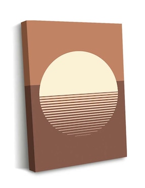 Cuadro decorativo Canvas Art Abstracto sol renaciente con barniz a registro