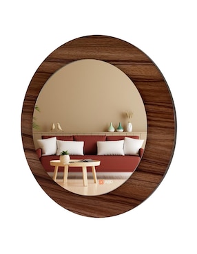 Espejo redondo ard Glanz Oak
