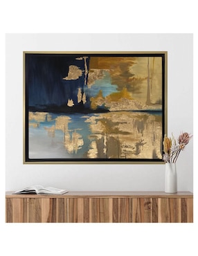 Pintura Cielo de oro técnica mixta Lune Art Gallery