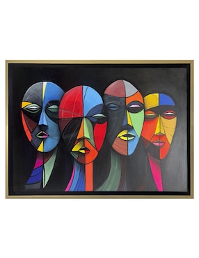 Pintura Reflejos del Silencio técnica acrílico Lune Art Gallery Faces