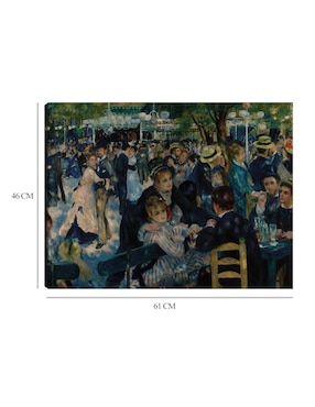 Cuadro decorativo Danza en Le Moulin de la Galette (1876) II técnica mixta Cuadros Jr Danza