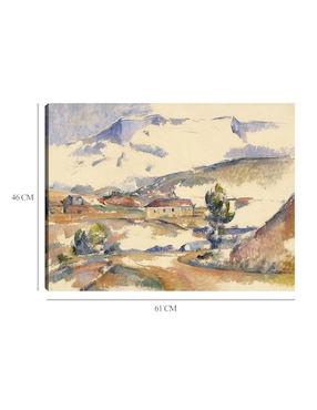 Cuadro decorativo Montaña Sainte-Victoire, cerca de Gardanne (c. 1887) técnica mixta Cuadros Jr Campos