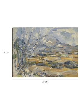Cuadro decorativo Montaña Santa Victoria técnica mixta Cuadros Jr Campos