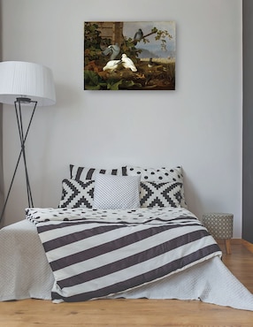 Cuadro decorativo Palomas técnica mixta Cuadros Jr Aves Silvestres