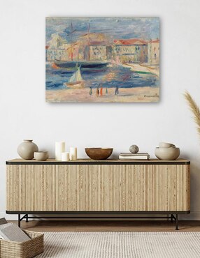 Cuadro decorativo El puerto de Saint-Tropez técnica mixta Cuadros Jr Inspiración