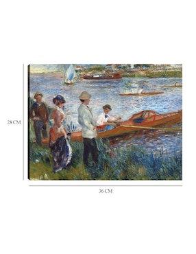 Cuadro decorativo Remeros en Chatou (1879) técnica mixta Cuadros Jr Lagos