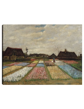 Cuadro Decorativo Parterres De Flores En Holanda (c. 1883) Técnica Mixta Cuadros Jr Campos