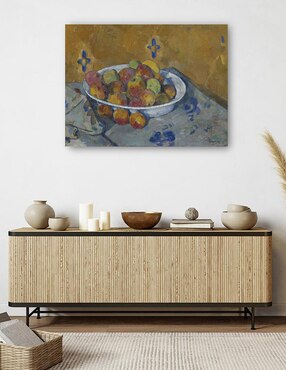 Cuadro decorativo El plato de manzanas (c. 1877) técnica mixta Cuadros Jr