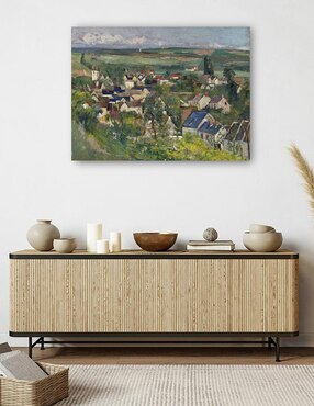 Cuadro decorativo Auvers, vista panorámica (1873) técnica mixta Cuadros Jr Campos