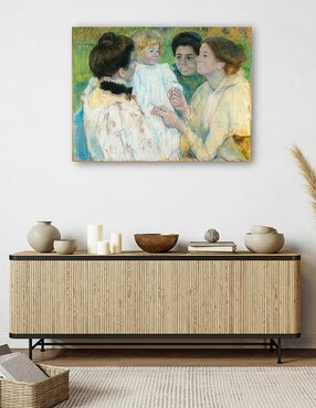 Cuadro decorativo Mujeres admirando a un niño (1897) técnica mixta Cuadros Jr Gente