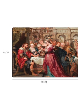 Cuadro decorativo La fiesta de Herodes (hacia 1638-1640) técnica mixta Cuadros Jr Religión y Espiritualidad