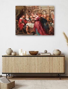 Cuadro decorativo La fiesta de Herodes (hacia 1638-1640) técnica mixta Cuadros Jr Religión y Espiritualidad