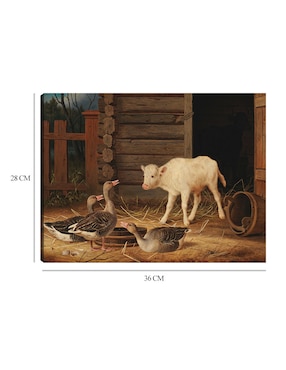 Cuadro decorativo La sorpresa (1880) técnica mixta Cuadros Jr Animales Domésticos