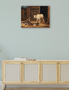 Cuadro decorativo La sorpresa (1880) técnica mixta Cuadros Jr Animales Domésticos