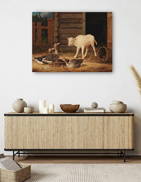 Cuadro decorativo La sorpresa (1880) técnica mixta Cuadros Jr Animales Domésticos