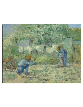 Cuadro Decorativo Primeros Pasos, Después De Millet (1890) Técnica Mixta Cuadros Jr Gente