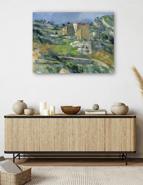 Cuadro decorativo Casas en Provenza – El valle de Riaux cerca de L’Estaque (c. 1883) técnica mixta Cuadros Jr Campos