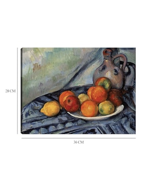 Cuadro decorativo Fruta y una jarra sobre una mesa (hacia 1890) técnica mixta Cuadros Jr