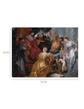 Cuadro decorativo El juicio de Salomón (1617) técnica mixta Cuadros Jr Religión y Espiritualidad