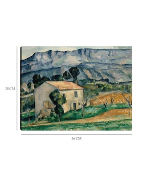 Cuadro decorativo Casa en Provenza (1885) técnica mixta Cuadros Jr Campos