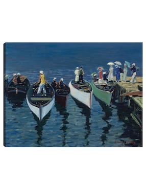Cuadro decorativo Vacaciones en el Hudson (c. 1912) técnica mixta Cuadros Jr Navegación