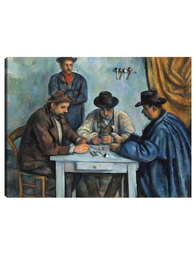 Cuadro Decorativo Los Jugadores De Cartas (1890-1892) Técnica Mixta Cuadros Jr Gente