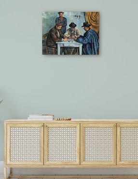 Cuadro decorativo Los jugadores de cartas (1890-1892) técnica mixta Cuadros Jr Gente