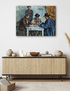 Cuadro decorativo Los jugadores de cartas (1890-1892) técnica mixta Cuadros Jr Gente