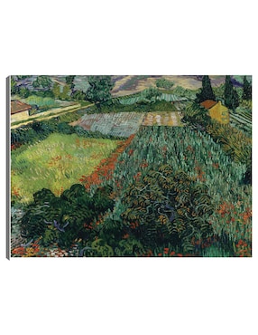 Cuadro Decorativo Campo De Amapolas (1889) Técnica Mixta Cuadros Jr Campos