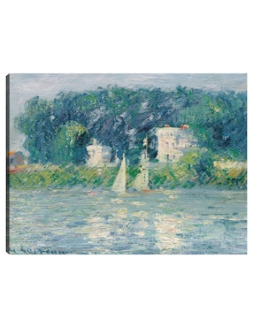 Cuadro decorativo Veleros en el Oise técnica mixta Cuadros Jr Lagos